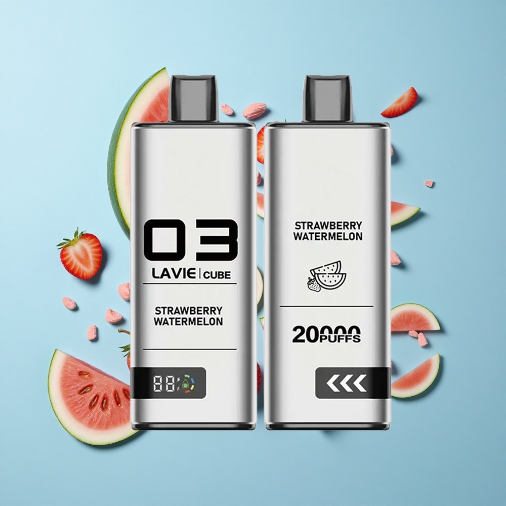 Lavie Cube 20000 Пуфове Ягода Диня Еднократна вейп 28ML 600mAh
