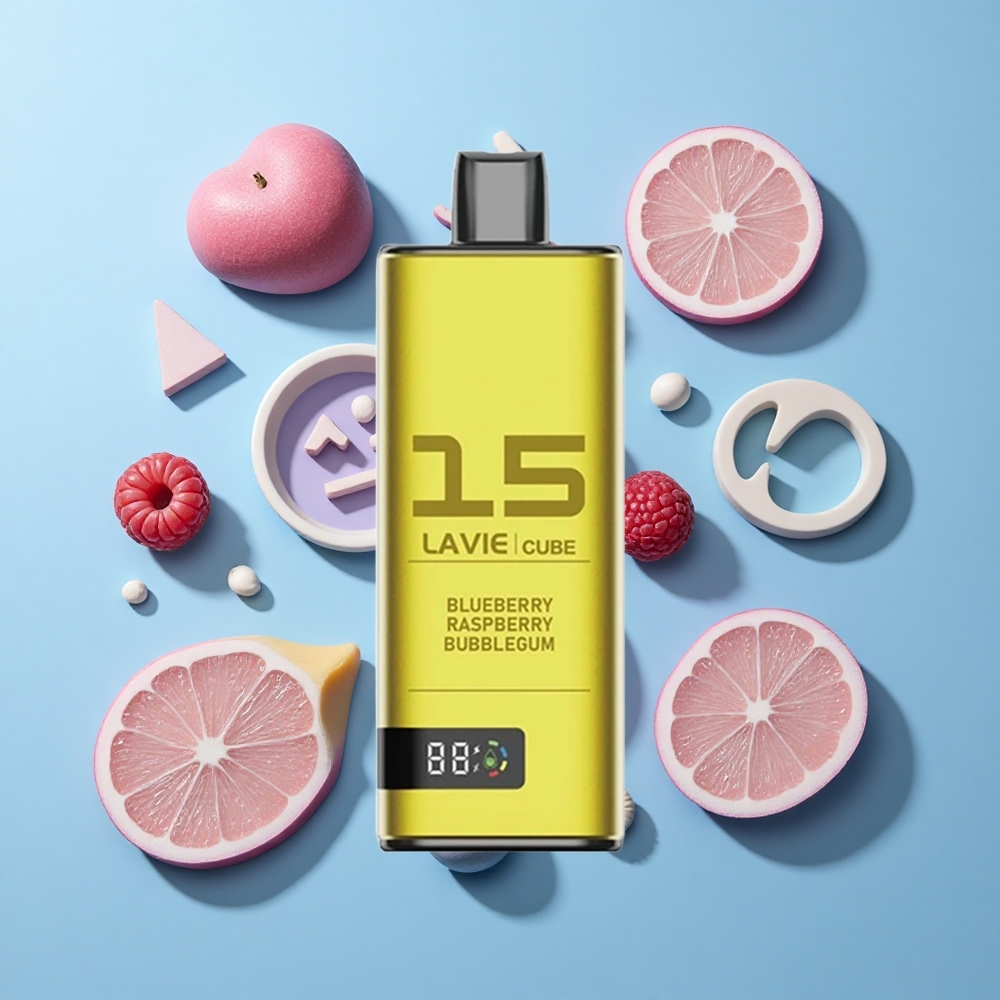 Lavie Cube 20000 Пуфове Дисапозъбъл Вейп Боровинка Малина Дъвка