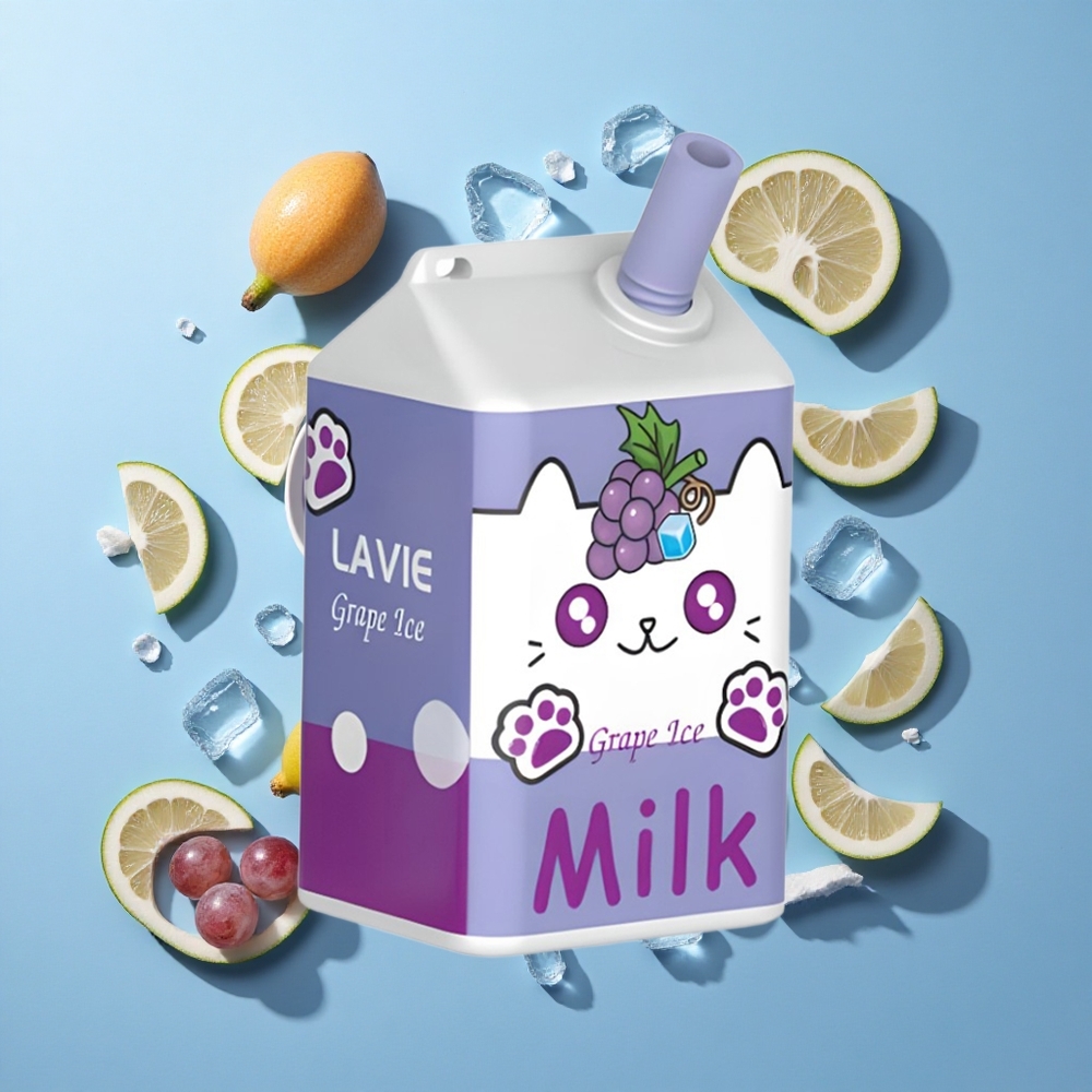 LAVIE Milk 7000 Пуфове Грейп Айс 16ML 600mAh
