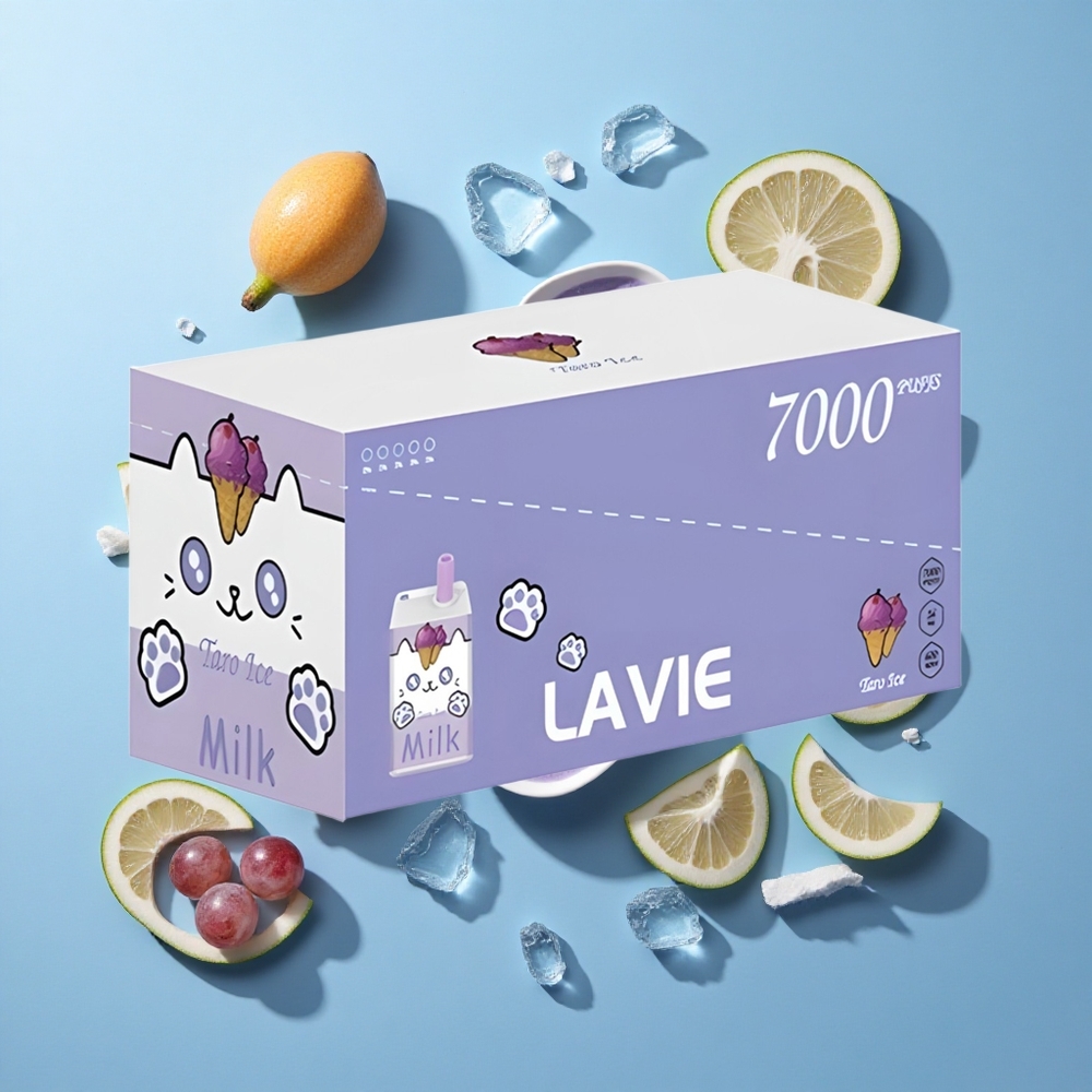 LAVIE Milk 7000 Пуфове Грейп Айс 16ML 600mAh