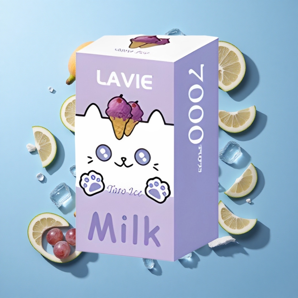 LAVIE Milk 7000 Пуфове Грейп Айс 16ML 600mAh