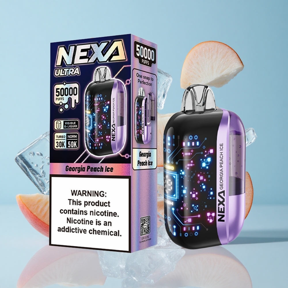 NEXA Ultra 50000 Пуфове Праскова Лед 20мл 0.9ом