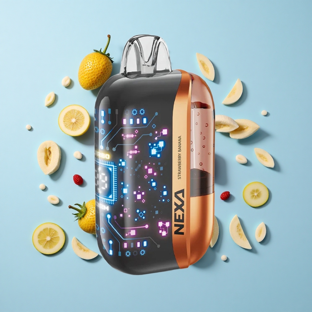 NEXA Ultra 50000 Въздухоизточници Ягода Банан 20мл 0.9ом