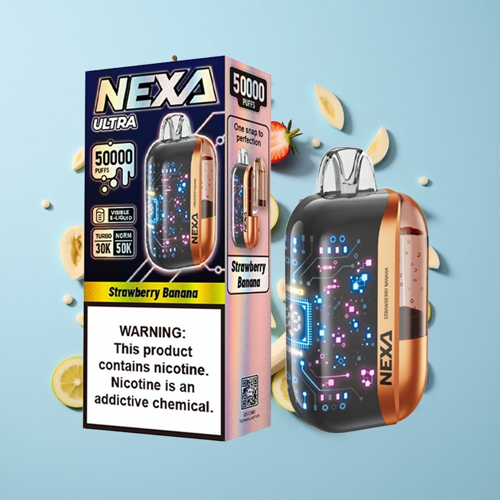 NEXA Ultra 50000 Въздухоизточници Ягода Банан 20мл 0.9ом