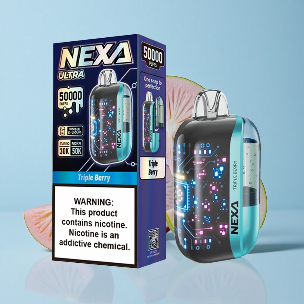 NEXA Ultra 50000 Въздухоизтощения Тройна Ягода 20мл 5% Никотин