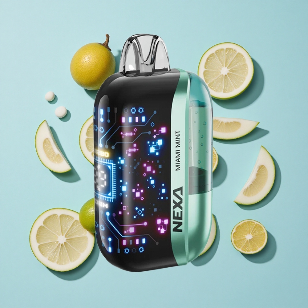 NEXA Ultra 50000 Вдишвания Мини Мента Двойна Мрежа и Тype-C Зареждане