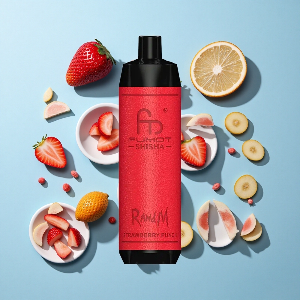 RandM Fumot Shisha 10000 Вдишвания Ягодов Пунш 18мл Предварително Напълнен