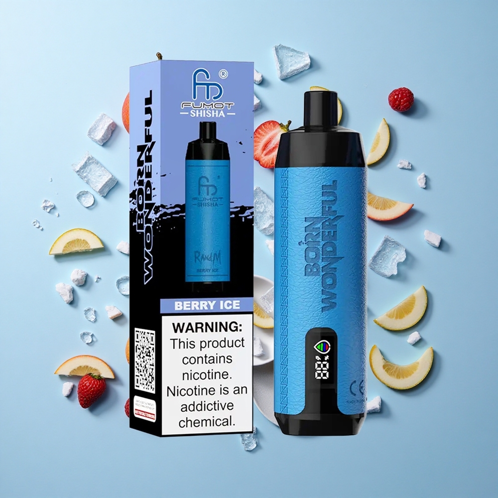 RandM Fumot Shisha 10000 Въздуха Ягодов Лед Тип-C Порт