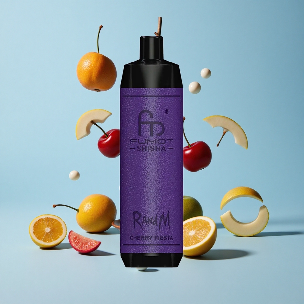 RandM Fumot Shisha 10000 Въздуха Черешов Фест Тип-C Портове