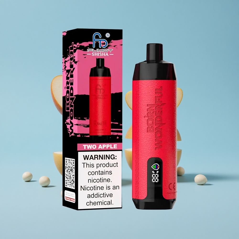 RandM Fumot Shisha 10000 Пуфове Две Ябълки Тип-C Порт