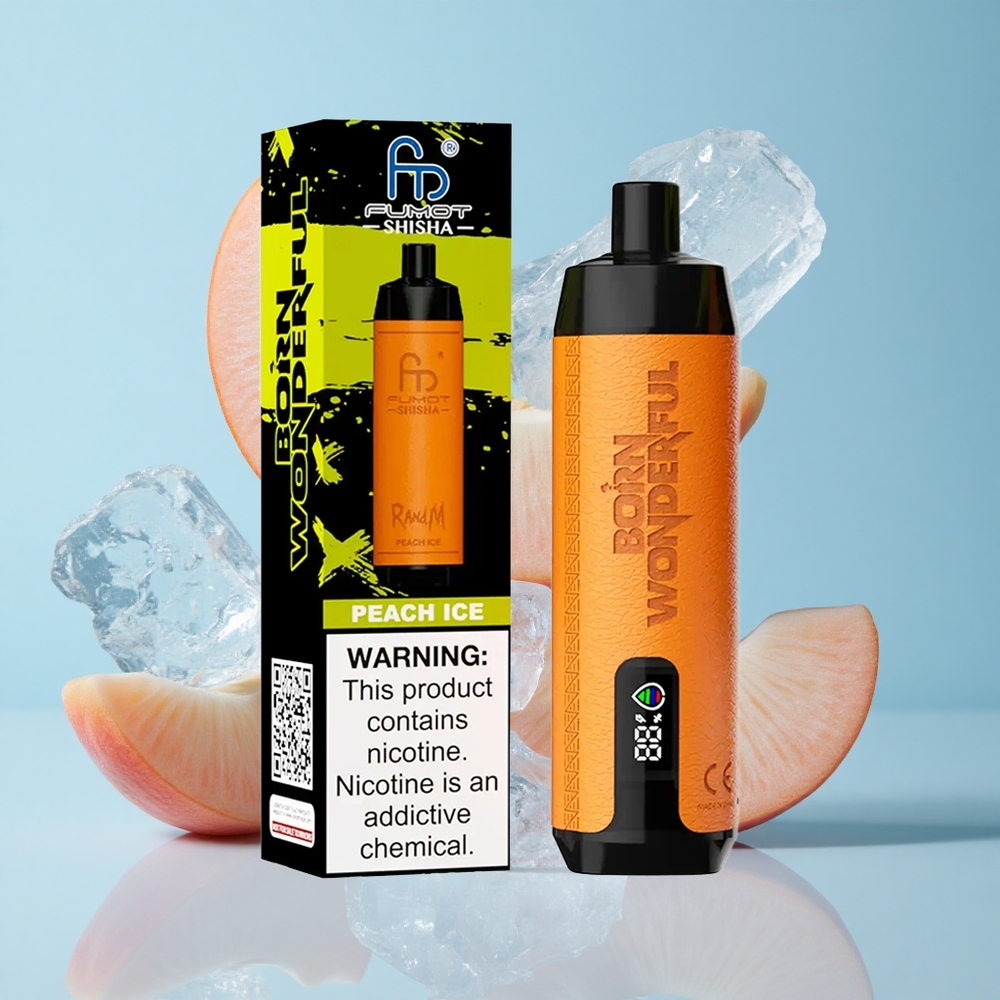 RandM Fumot Shisha 10000 Пуфове Праскова Лед