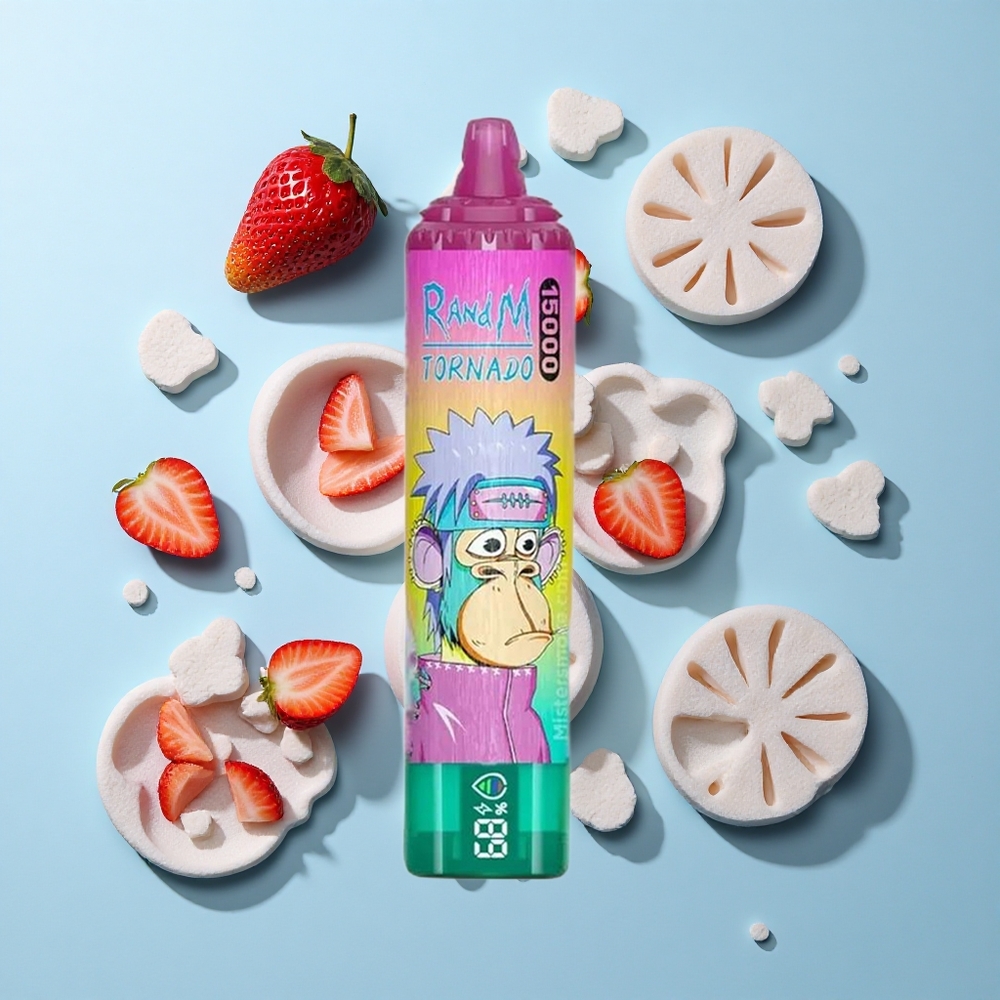 RandM Fumot Tornado 15000 Пуфове Ледена Ягода 25мл