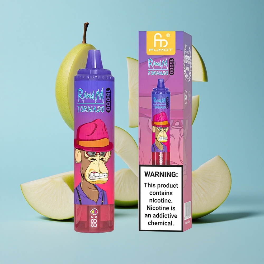 RandM Fumot Tornado 15000 Пуфове Кисела Ябълка 25мл