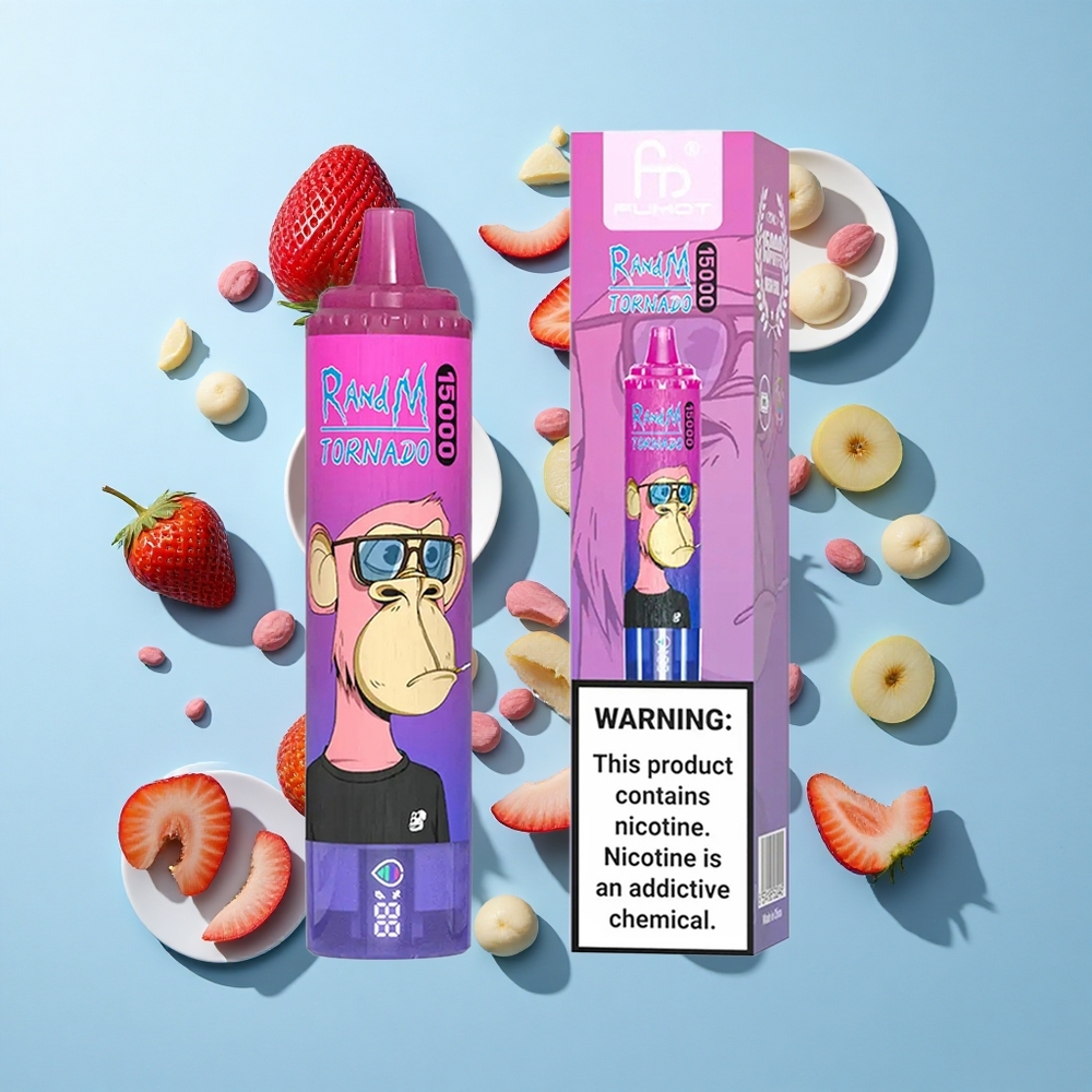 RandM Fumot Tornado 15000 Пуфове Ягода Грозде 25мл Мех