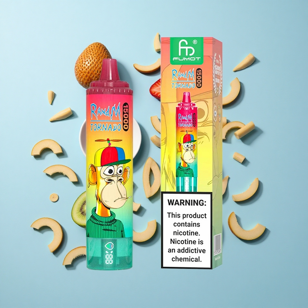 RandM Fumot Tornado 15000 Пуфове Ягода-Киви 25ml LCD