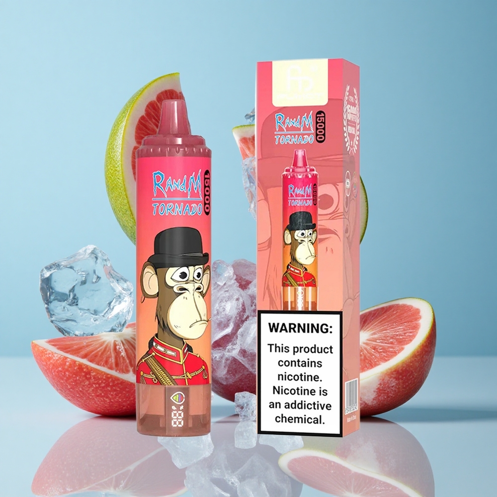 RandM Fumot Tornado 15000 Пуфове Червена Енергия Лед LCD