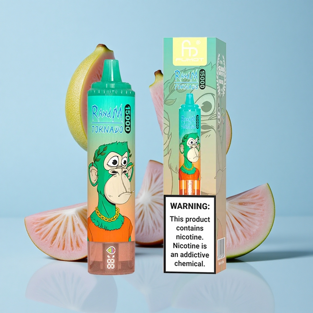 RandM Fumot Tornado 15000 Пуфове Тройна Ягода USB Type-C