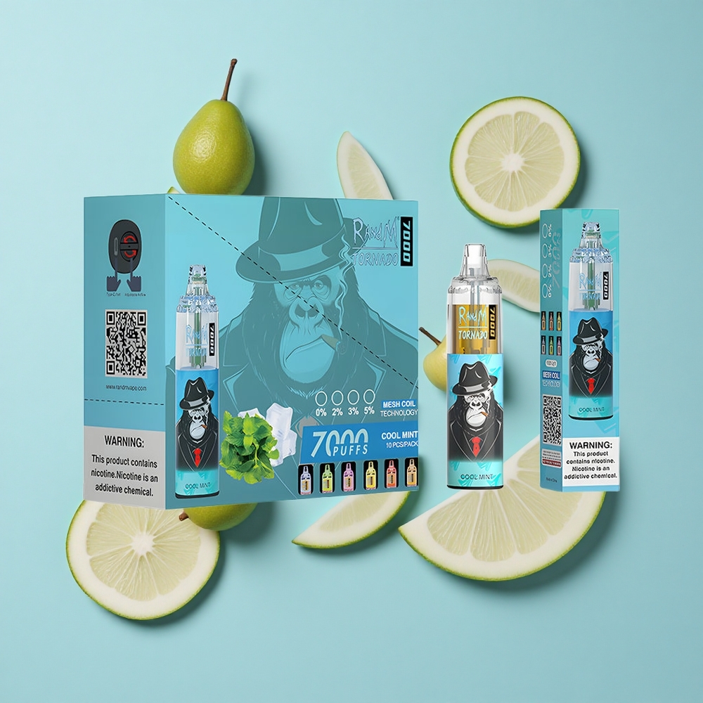 RandM Fumot Tornado 7000 Пуфове Хладен Мента 14 ML E-liquid Mesh Coil