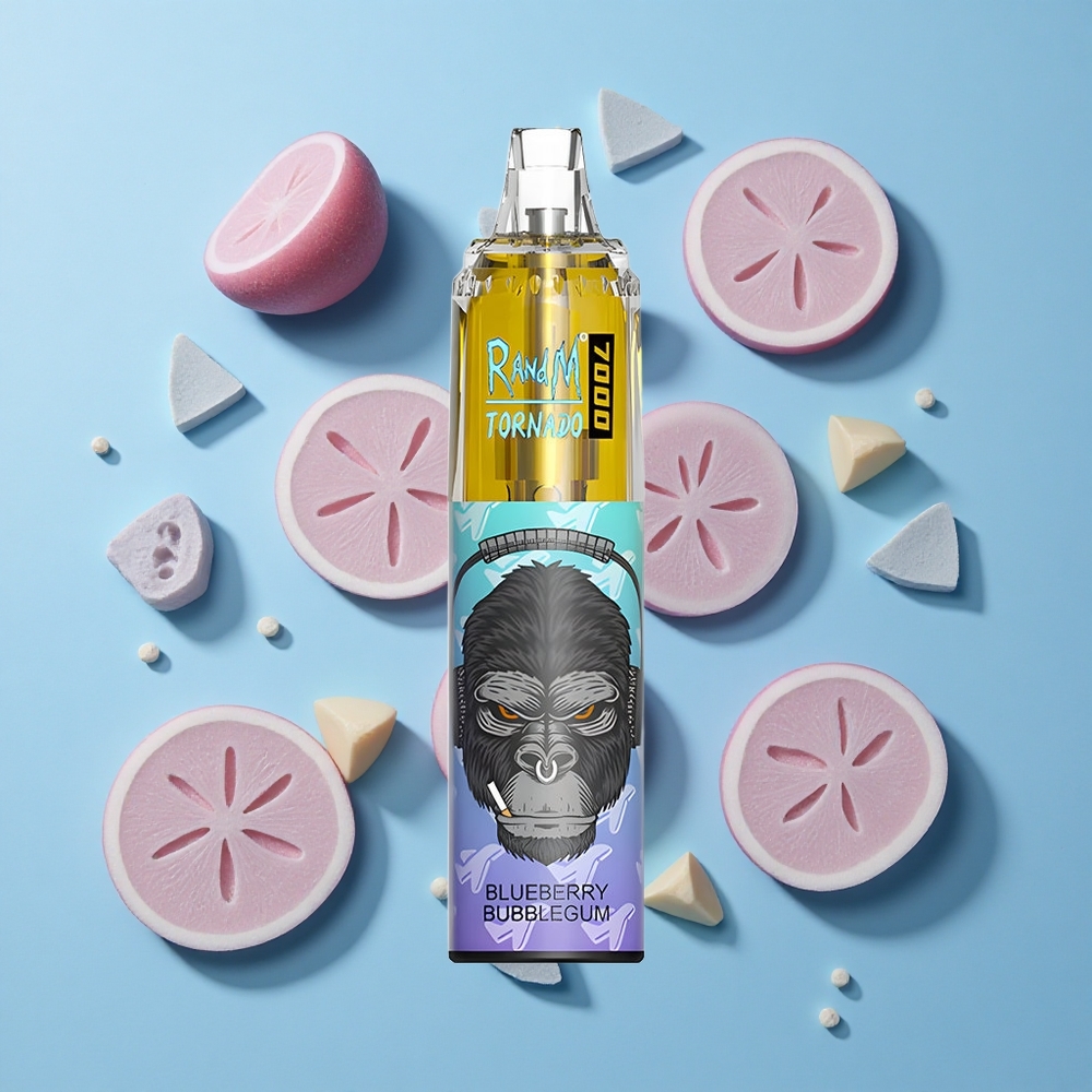 RandM Fumot Tornado 7000 Пуфове Боровинков балонче за дъвка Въздушно регулируем Mesh Coil