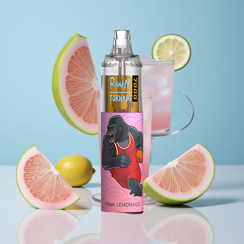 RandM Fumot Tornado 7000 Пуфове Розово Лимонада Въздушно Регулируем Mesh Намотка