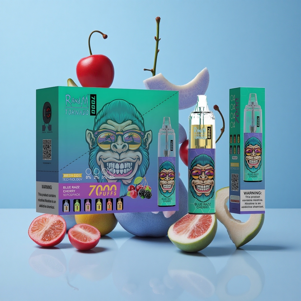 RandM Fumot Tornado 7000 Пуфове Синьо Малина Череша