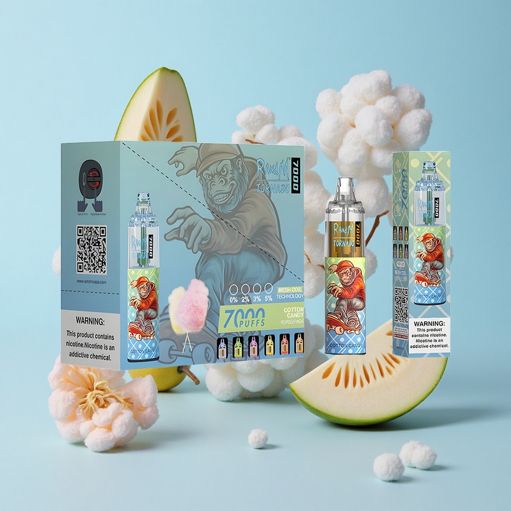 RandM Fumot Tornado 7000 Пуфове Памучна Захар Въздушно Настройване