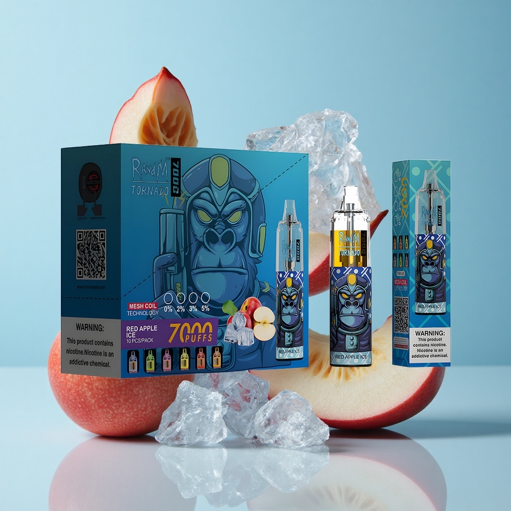 RandM Fumot Tornado 7000 Пуфове Червена Ябълка Лед