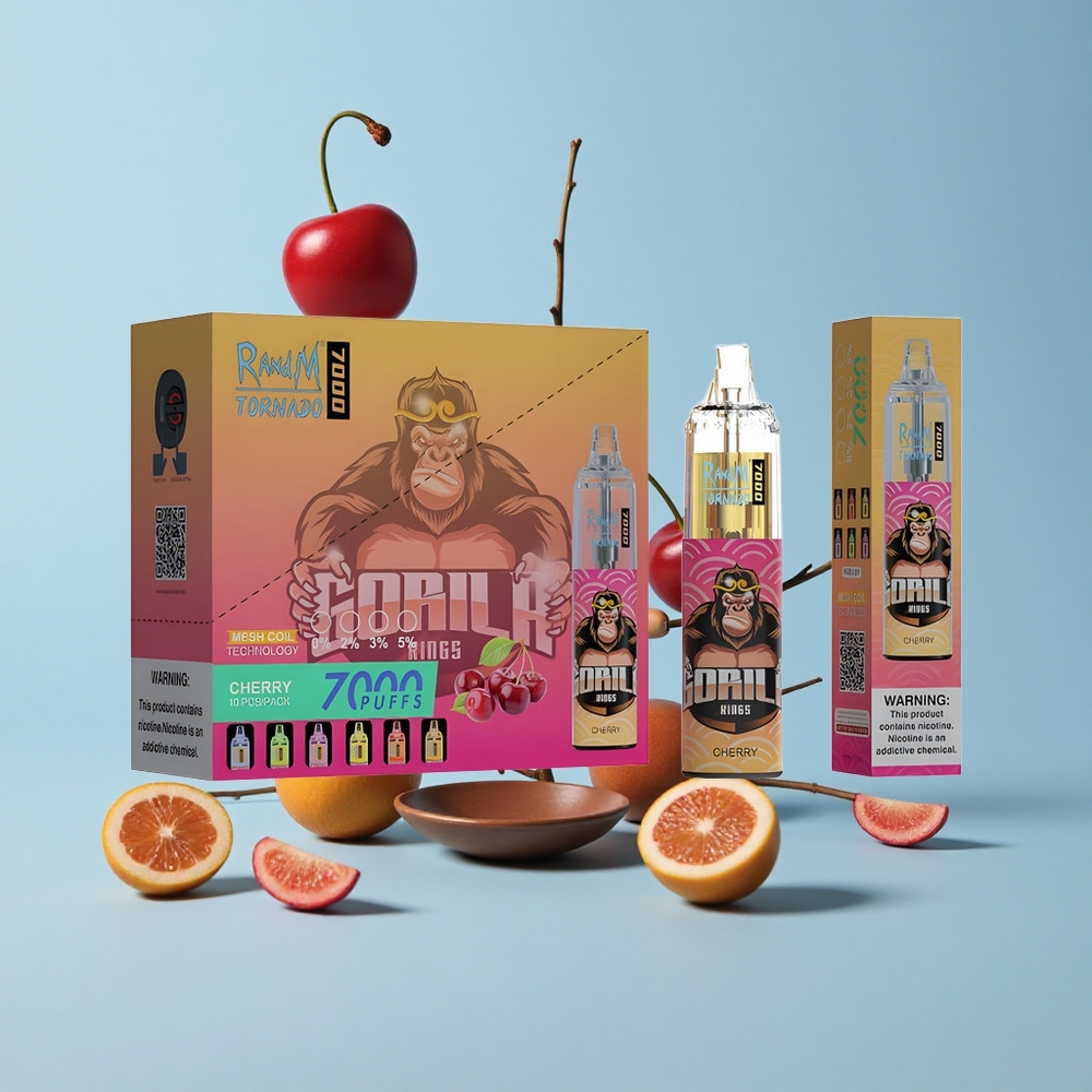 RandM Fumot Tornado 7000 пуфове Череша RGB Light Въздушно регулируем