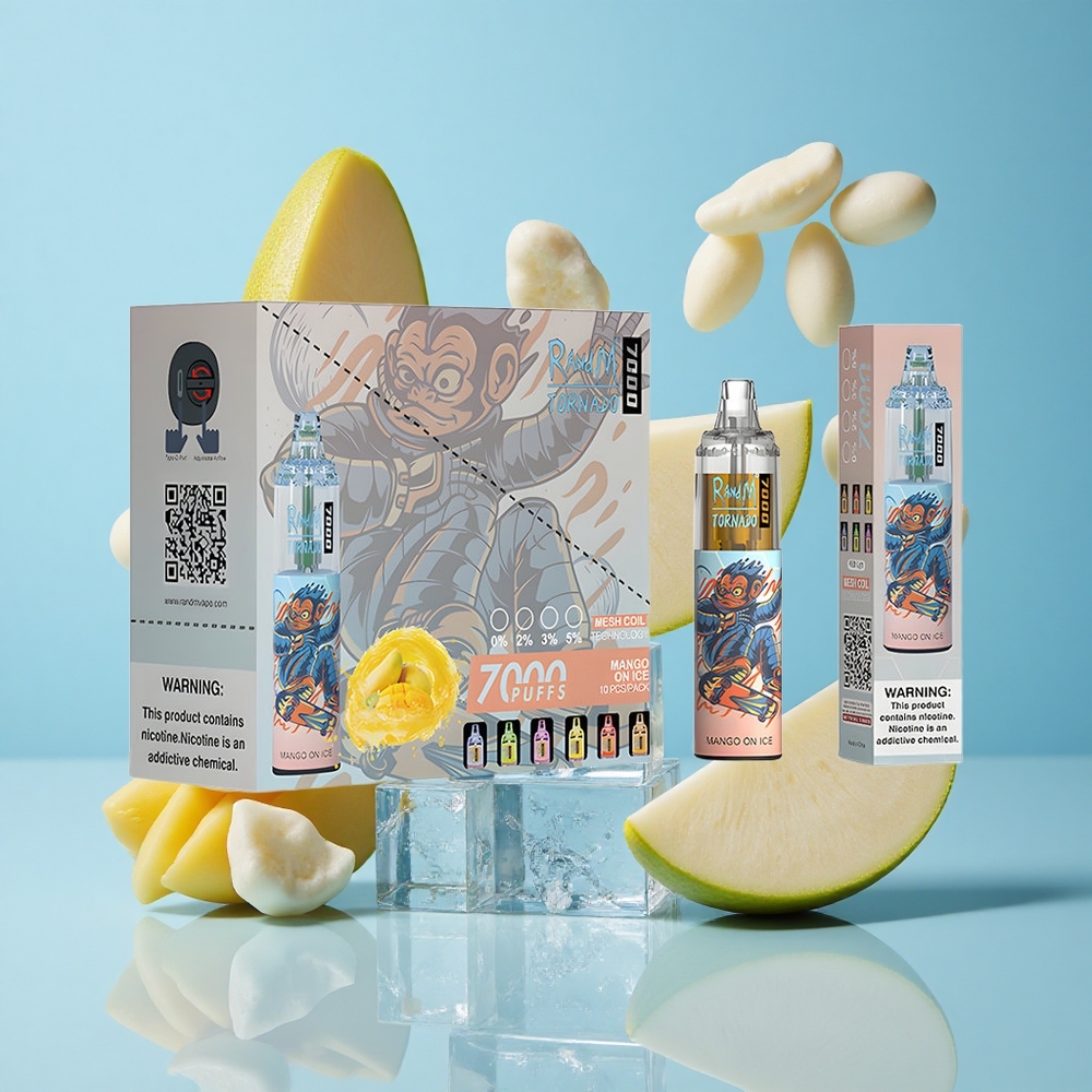 RandM Fumot Tornado 7000 Пуфове Манго На Лед RGB Светлина