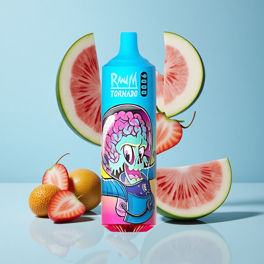 RandM Fumot Tornado 9000 Пуфове 18 мл Ягода Диня