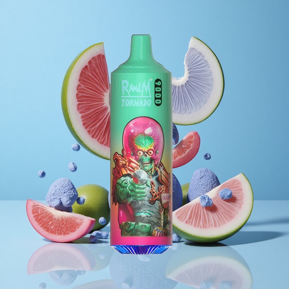 RandM Fumot Tornado 9000 Пуфове Синьо Рази Месингови намотки