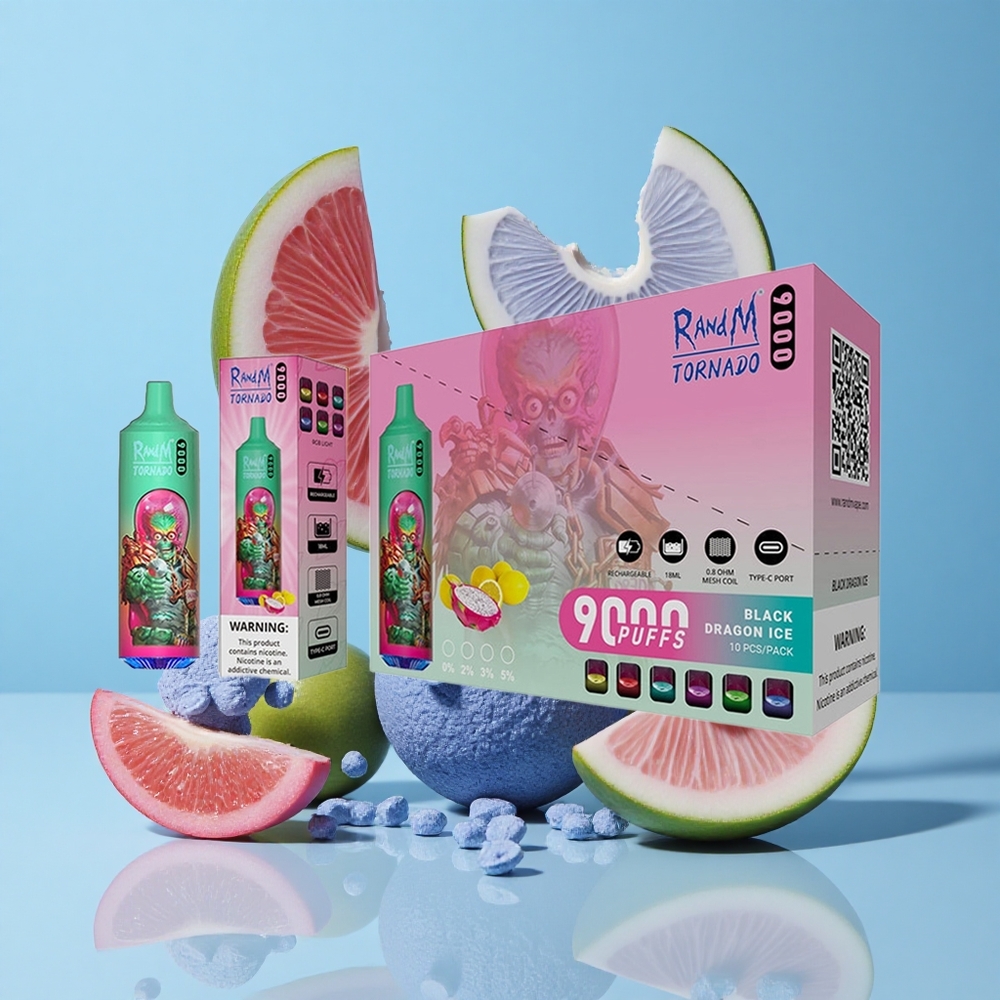 RandM Fumot Tornado 9000 Пуфове Синьо Рази Месингови намотки