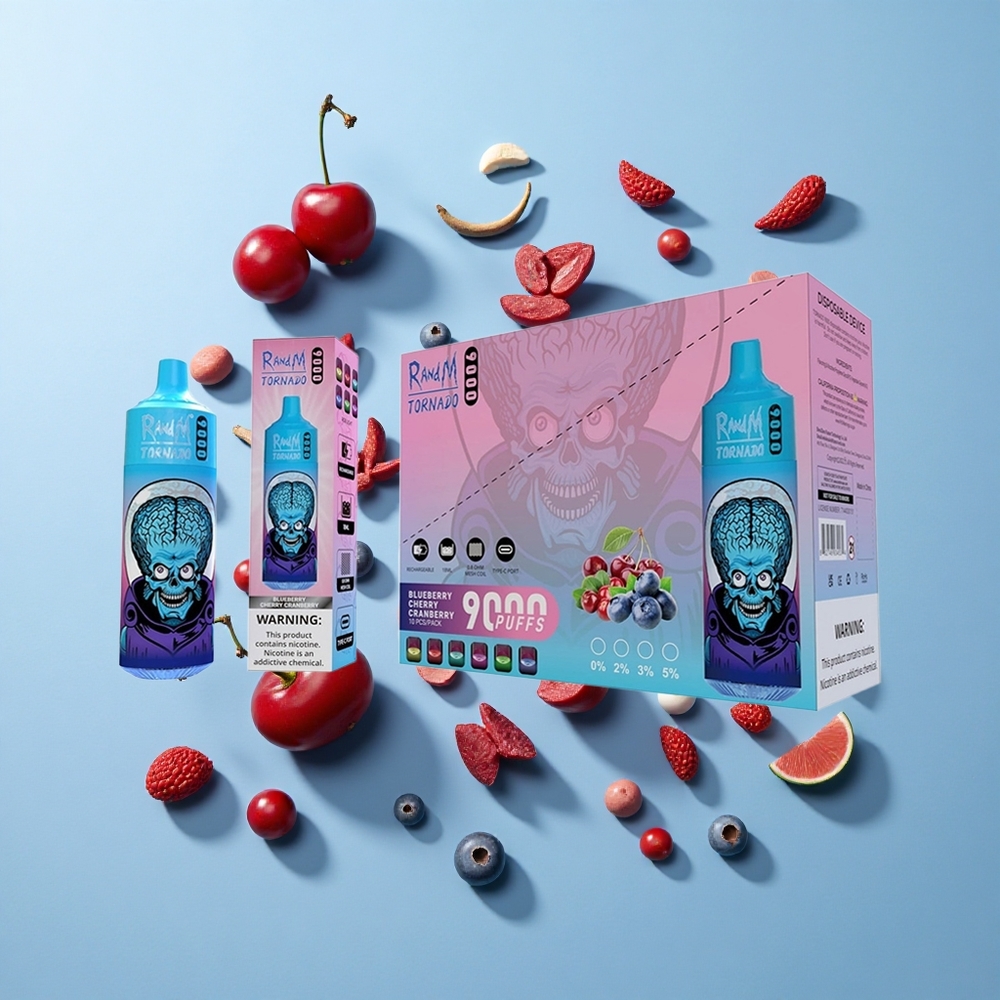 RandM Fumot Tornado 9000 Пуфове Боровинка Череша