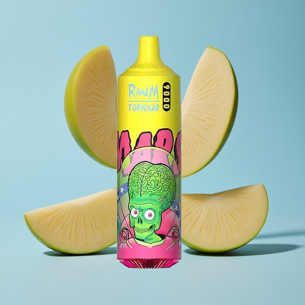 RandM Fumot Tornado 9000 Puffs 18 mL Тройна Манго RGB Дисплей