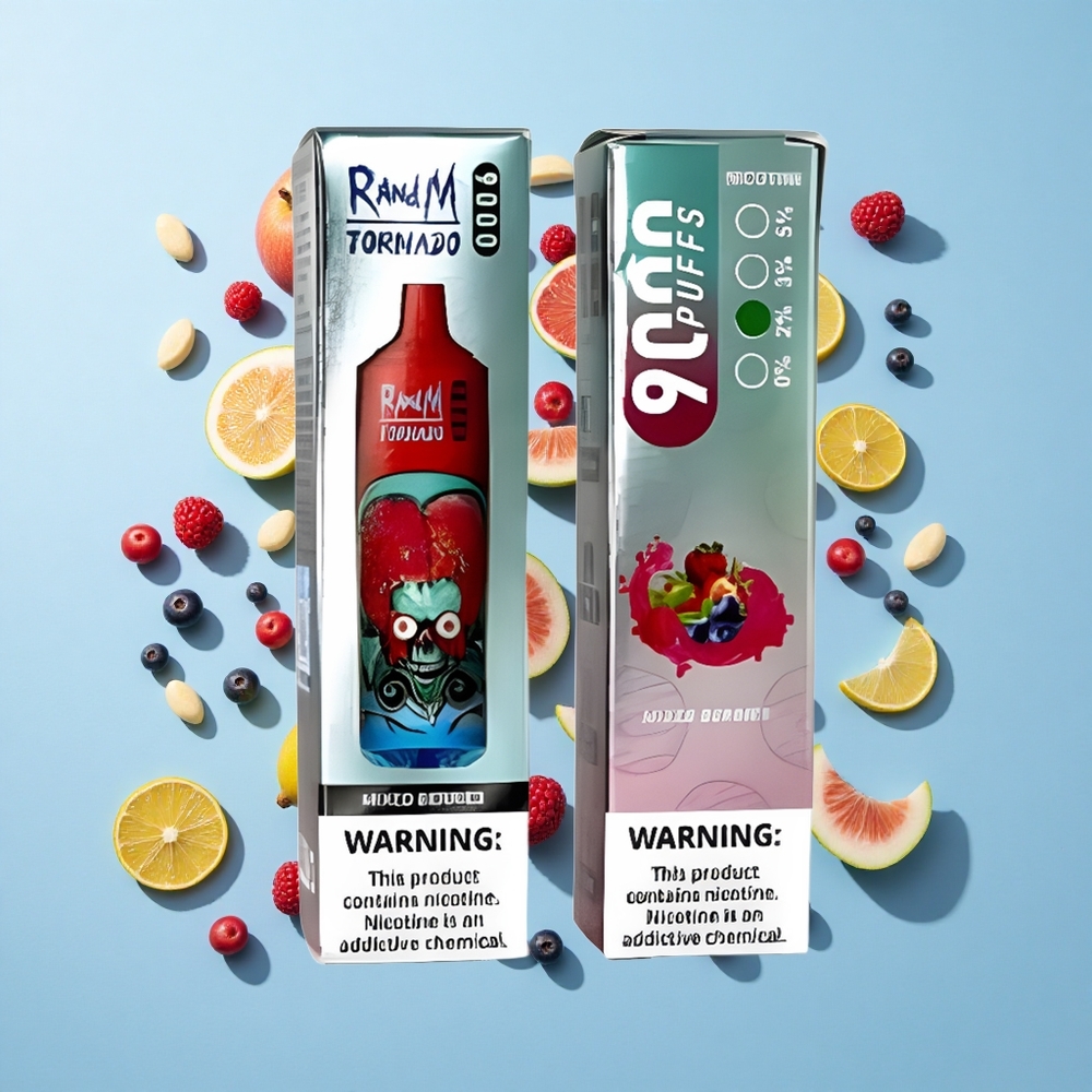 RandM Fumot Tornado 9000 Пуфове Смесени горски плодове RGB Дисплей