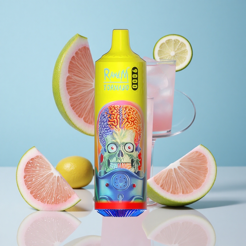 RandM Fumot Tornado 9000 Пуфове Розов Лимонада RGB Дисплей