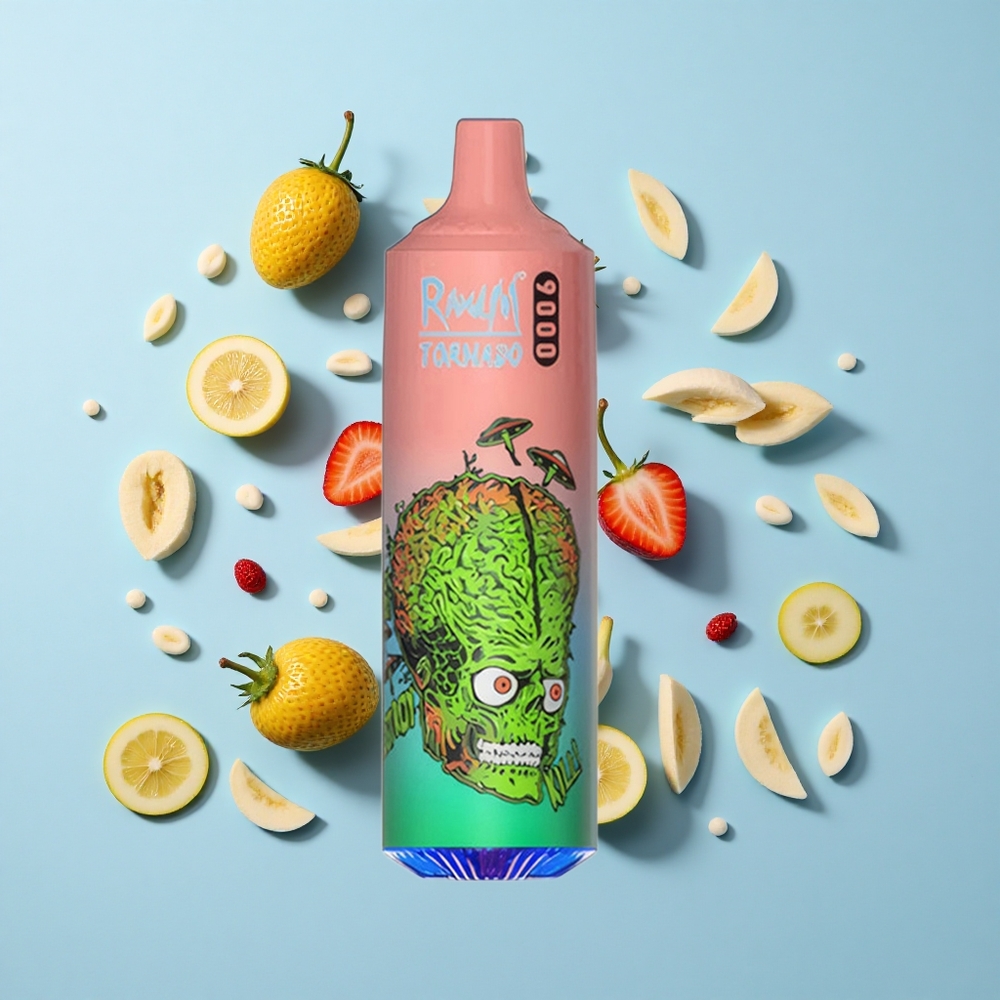 RandM Fumot Tornado 9000 Пуфове Ягода Банан RGB Дисплей