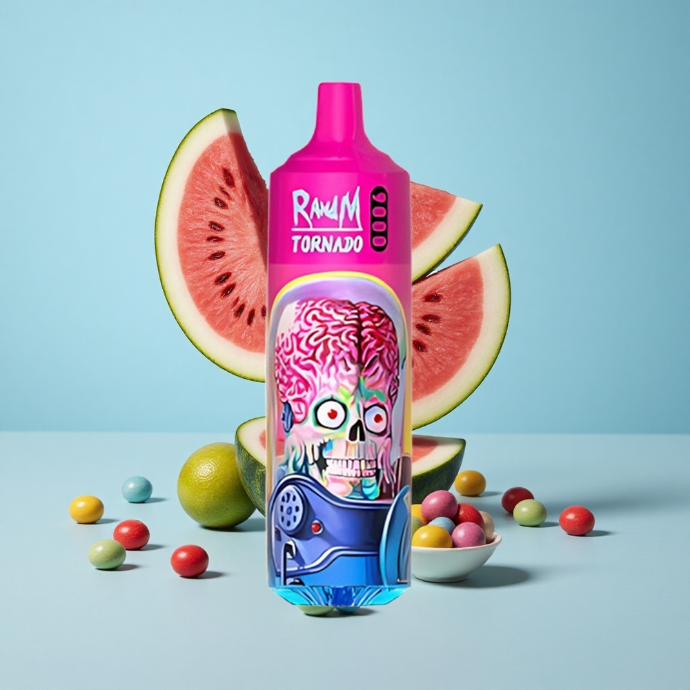 RandM Fumot Tornado 9000 Пуфове Диня Skittles RGB Дисплей