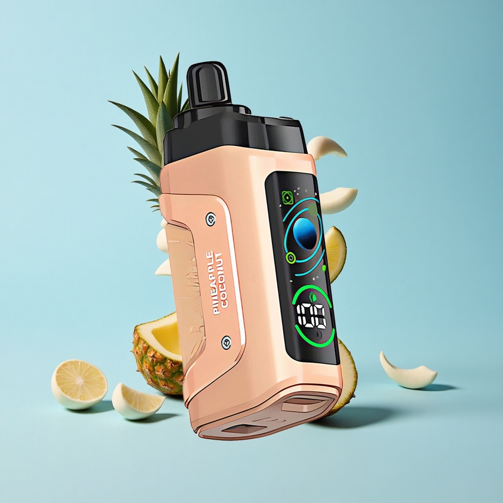 Razz Bar 45000 Пуфове Диспоузебъл Вейп Ананас Кокос Мехова Намотка 1.0 Ohm