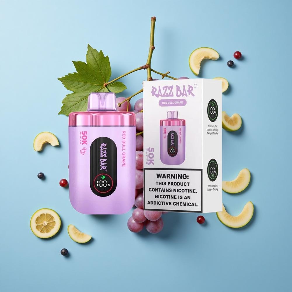 Razz Bar 50K Puffs Графенов Грозд 1.0 Ohm Mesh 650mAh