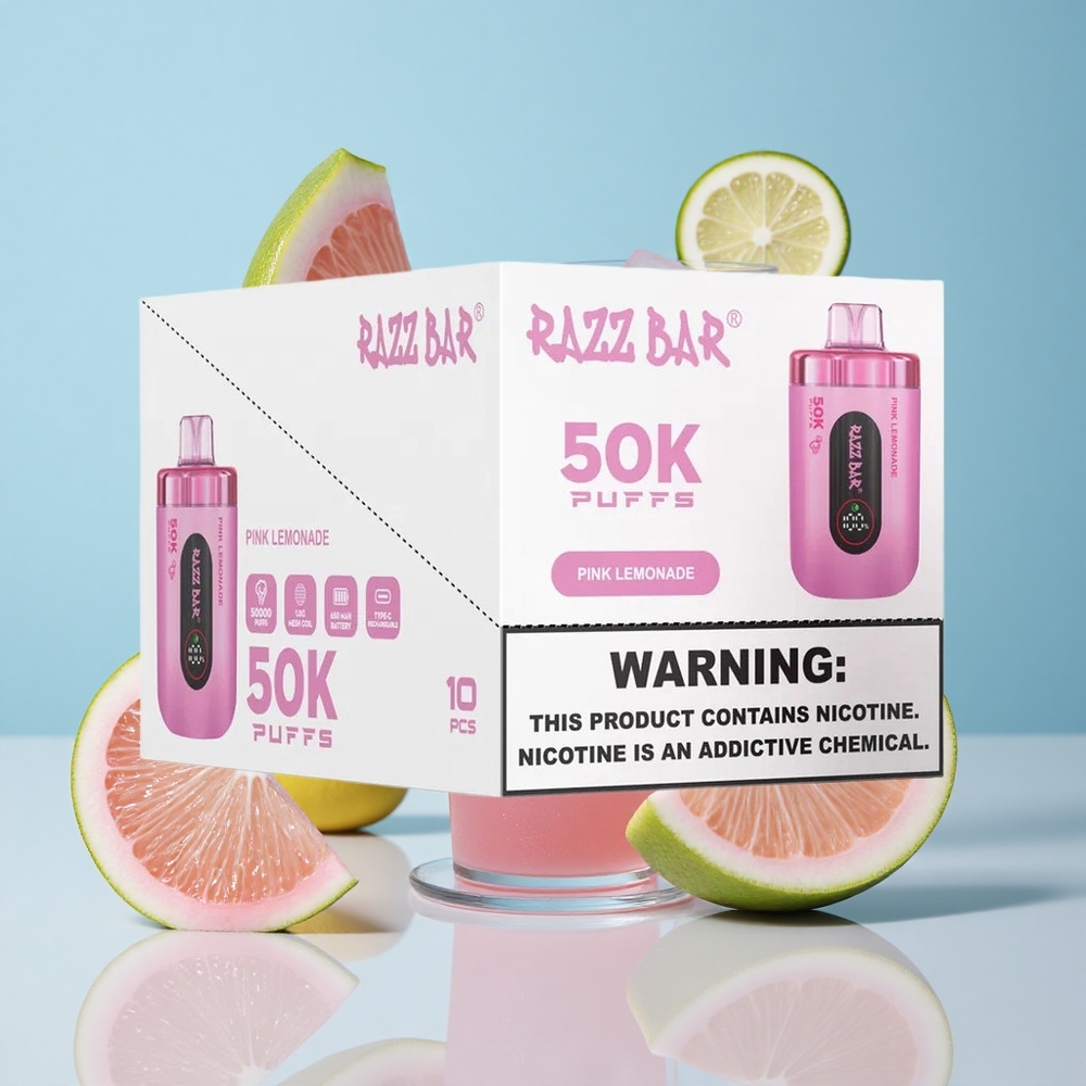 Razz Bar 50K Puffs Розово Лимонада 1.0 Ohm Mesh Coil Type-C