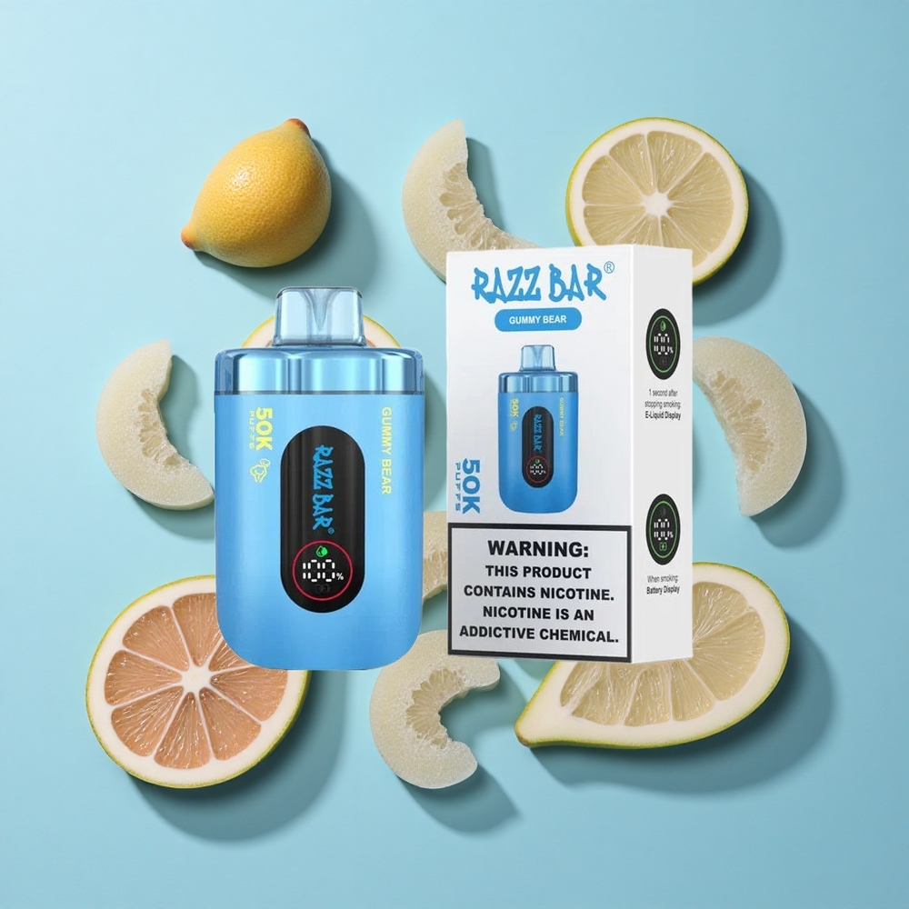 Razz Bar 50K Puffs Меч Гумена Мечка