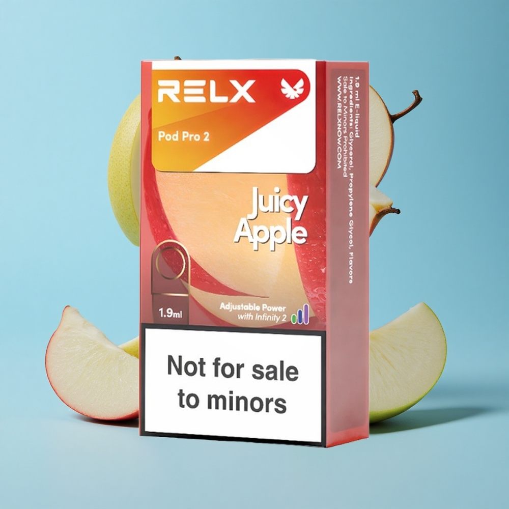 RELX Pod Pro 2 600 Вдишвания Сочена Ябълка 0% Никотин