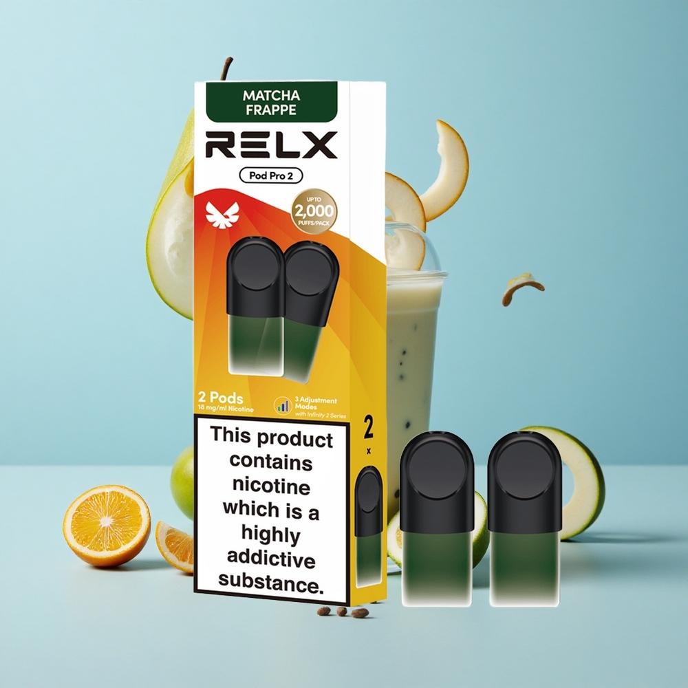 RELX Pod Pro 2 600 пуфове Чай-Матча Фрапе 1,8% никотин