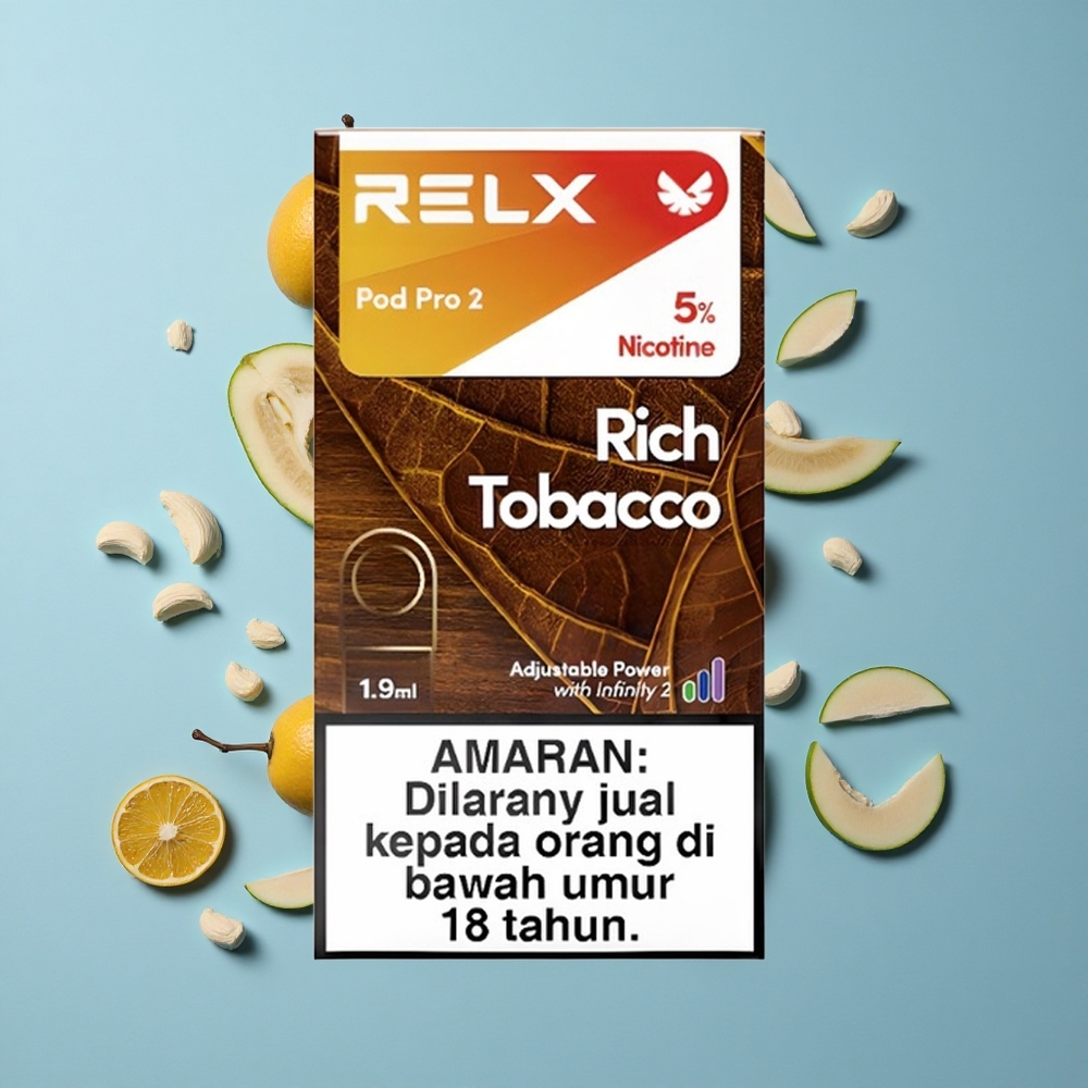 RELX Pod Pro 2 600 Пуфове Богат тютюн 1.9мл
