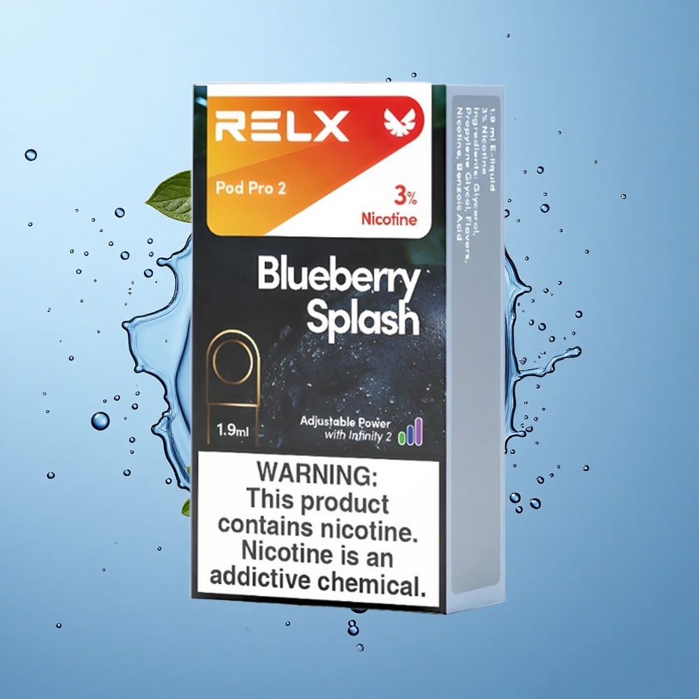RELX Pod Pro 2 600 пуфове Боровинков Сплеск 3% Никотин 1.9ml