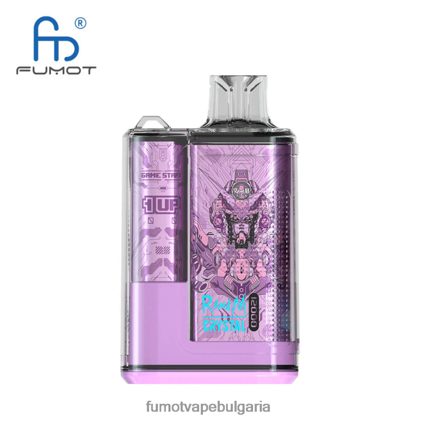 Fumot Vape Flavors - Fumot Crystal 20 ml 12000 вейп кутия за еднократна употреба (1 брой) червен ябълков лед JXTHRV278