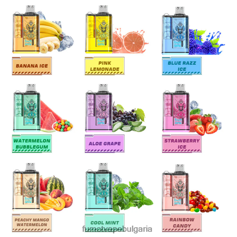 Fumot Vape Shop - Fumot Crystal 20 ml 12000 вейп кутия за еднократна употреба (1 брой) дъвка от диня JXTHRV285