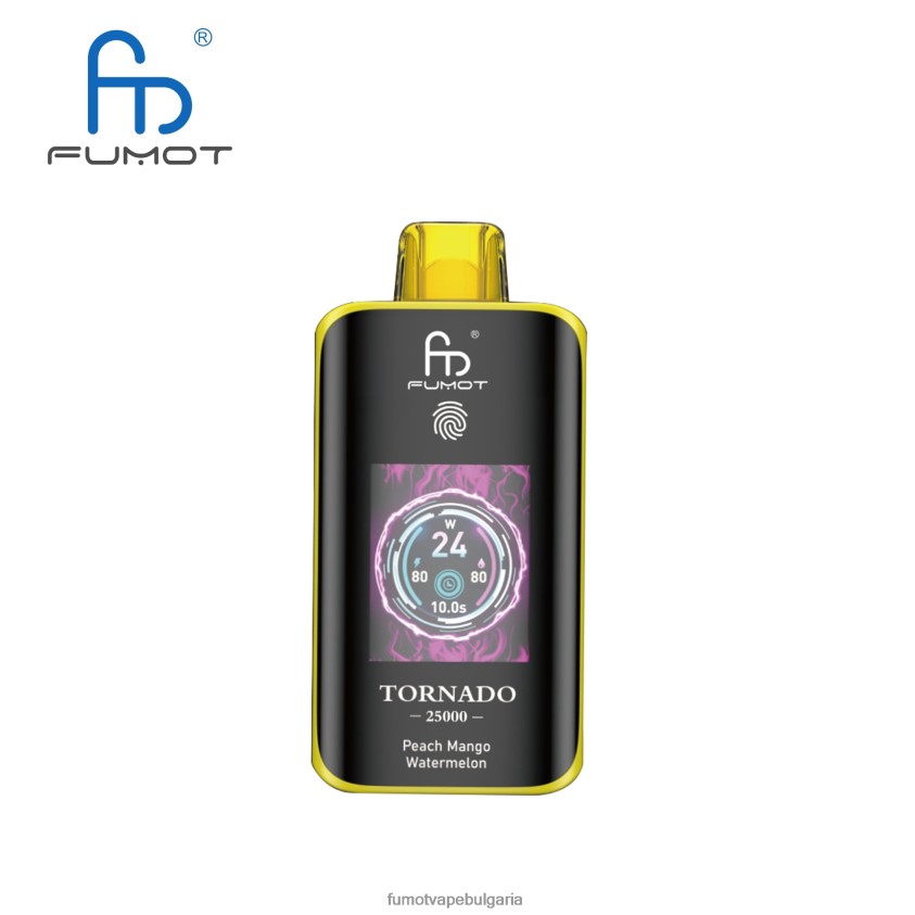 Fumot Flavours - Fumot Tornado 25000 вейпове за еднократна употреба праскова манго диня N08L069
