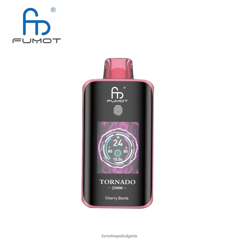 Fumot Shop - Fumot Tornado 25000 вейпове за еднократна употреба черешова бомба N08L064